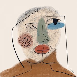 A strange reflection-50 by 50 cm-100% cotton Organic Willian Turner Paper--600 USD